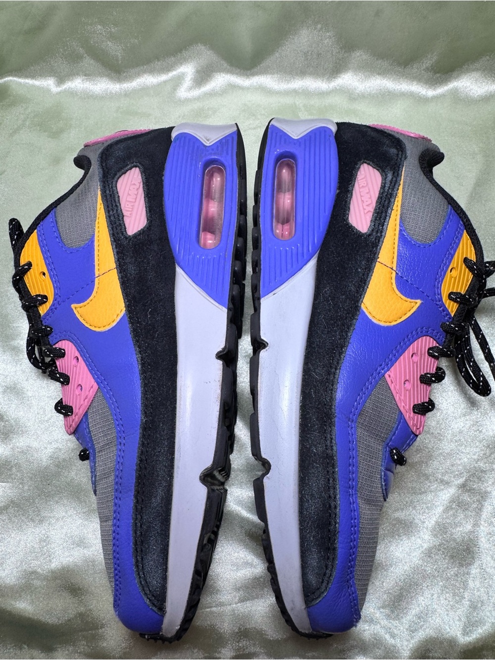 Nike Air Max Colorblock Sneakers Persian Violet/Pollen Rise Women’s size 7.5/ 6Y - Picture 6 of 8